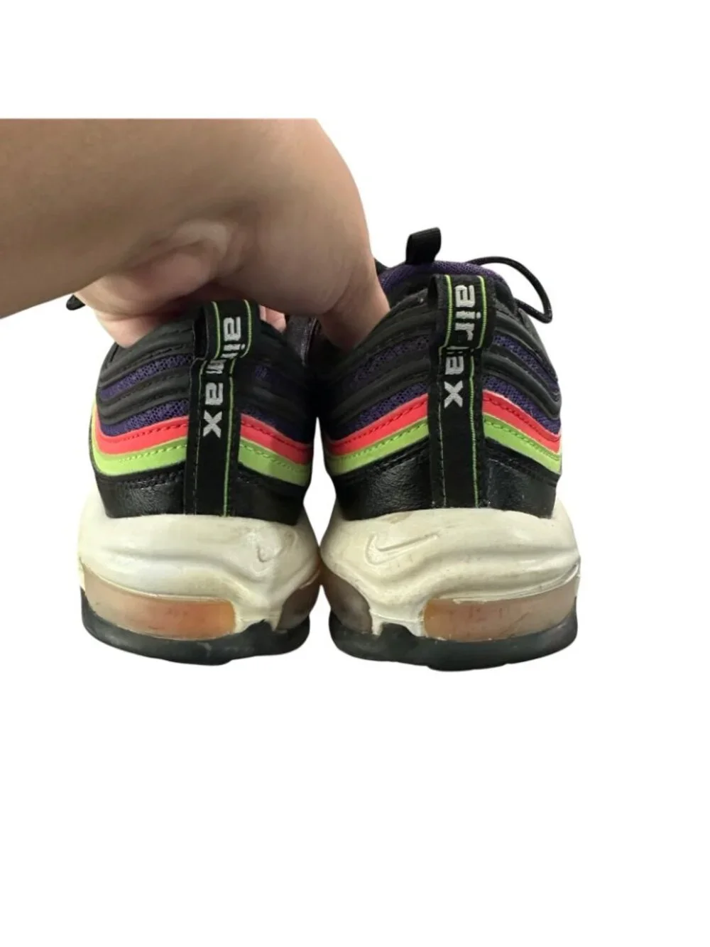 Nike Air Max 97 Joker Black-White-Court Purple Men’s Size 8 CU4890-001 Athletic